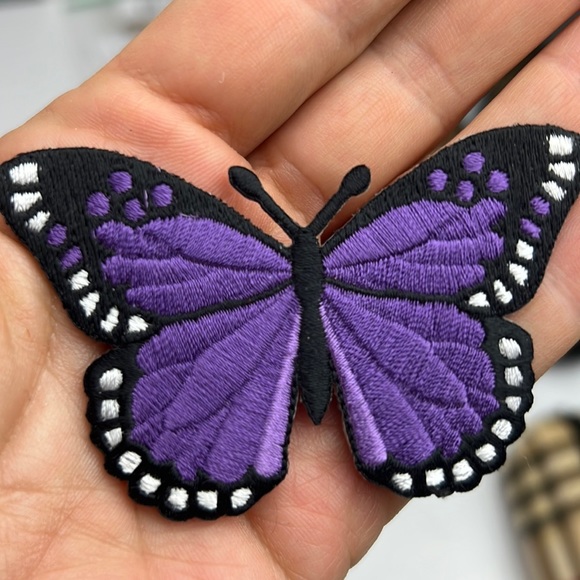 Patches set butterflies & heart “Nope” Patch Iron On 🆕 NEW - Picture 4 of 8